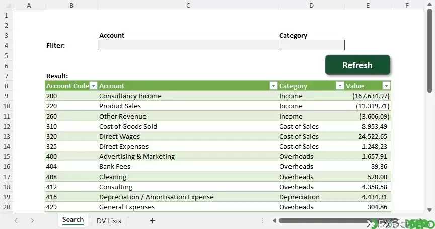 Power Query ile Filtreleme İşlemi