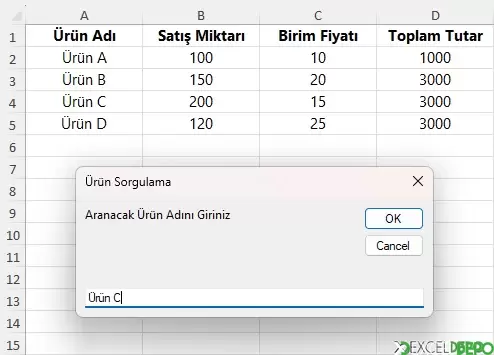 Sorgu Ekranları ve Satış Değerlerini Keşfetme