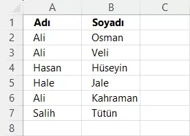 Belirli Koşula Uyan Satırları Seçme