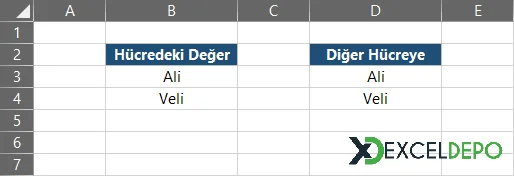 Bir Hücredeki Değeri Başka Hücreye Aktarma-1.webp