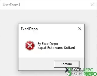 Çarpıdan Kapanmayan UserForm Oluşturma-1.webp