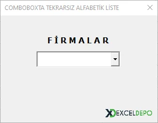 ComboBox Verileri Benzersiz Olarak Alma-2.webp