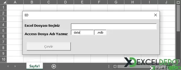 Excel Dosyasını Access Dosyasına Dönüştürme-1.webp