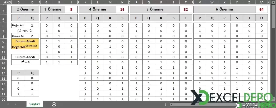 Excel Formülleri ile Permütasyon Listeleme-1.webp