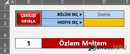 Dosya 'Excel Hediye Çekiliş Takip Programı'