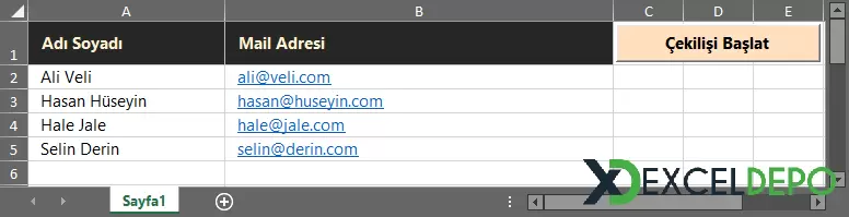 Dosya 'Excel ile Beyaz Yaka Çekiliş Sistemi'