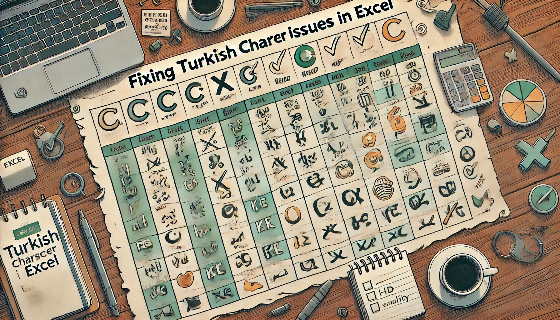 Excel Türkçe Karakter Sorununu Çözme