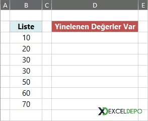 Excel Yinelenenleri Kaldır-2.webp