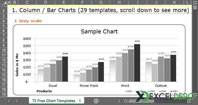 Farklı Biçimlerde Alan ve Çizgi Grafik Şablonları-1.webp