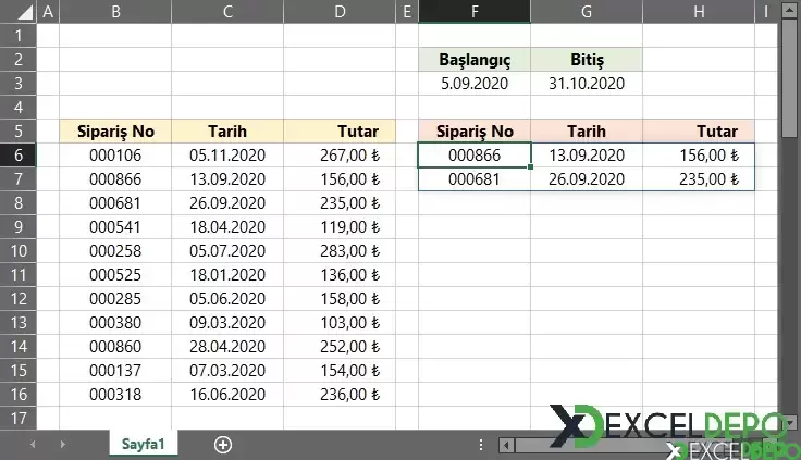 İki Tarih Arasındaki Satışları Filtreleme-2.png