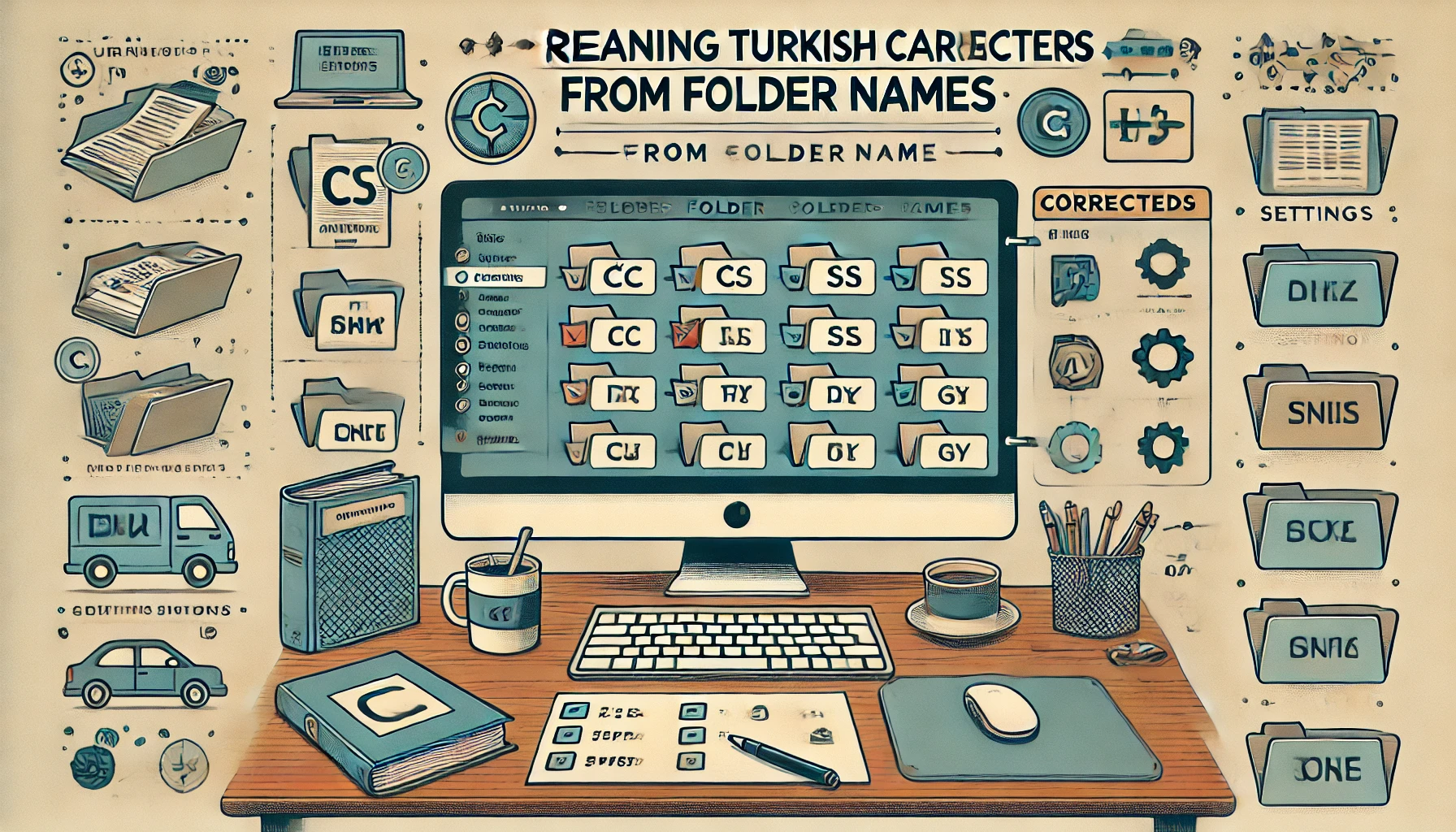 Klasördeki İsimlerden Türkçe Karakterleri Temizleme