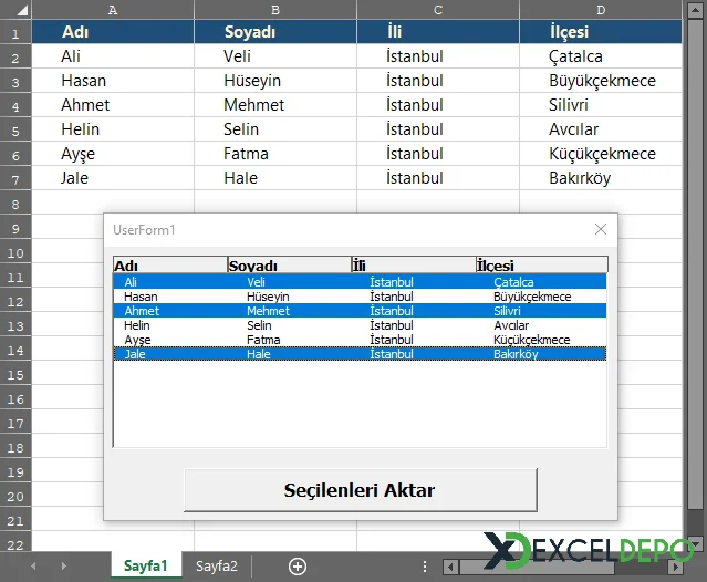 ListBox Üzerinden Sayfaya Şartlı Veri Aktarma-1.webp