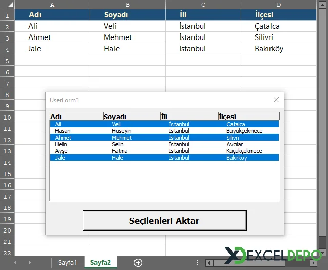 ListBox Üzerinden Sayfaya Şartlı Veri Aktarma-2.webp