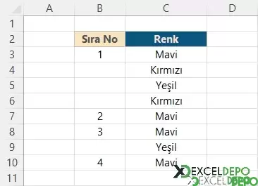 Tek Değere Otomatik Sıra Numarası Verme-1.webp