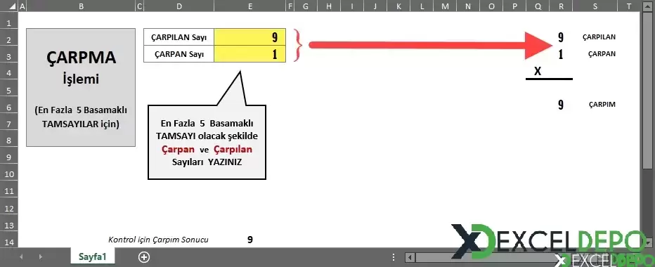 X Basamaklı İki Sayının Basamak Basamak Çarpma