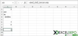 En Çok Kullanılan Excel Fonksiyonları