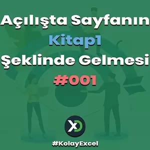 Açılışta Sayfayı Kitap1 Şeklinde Getirme