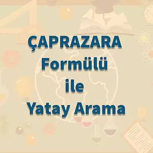 ÇAPRAZARA Formülü ile Yatay Arama