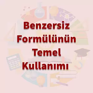 Temel BENZERSİZ Formülü Kullanma