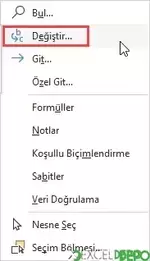 Değiştirme