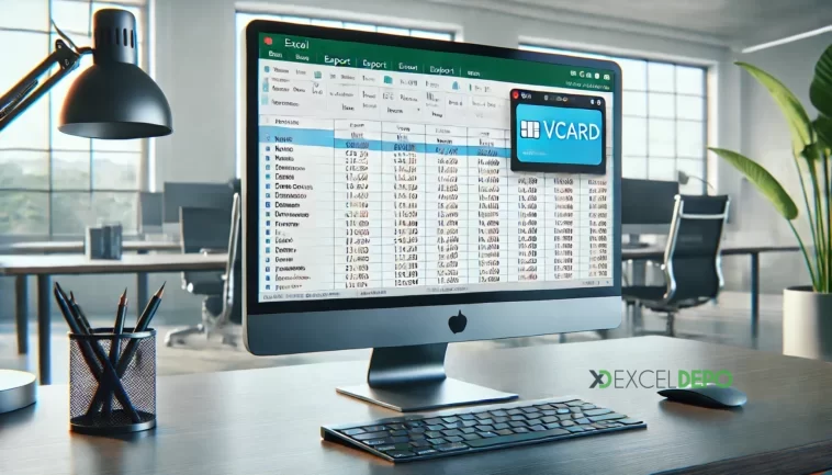 Excel Dosyasını VCard Olarak Kaydetme