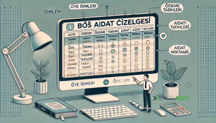 Boş Aidat Çizelgesi