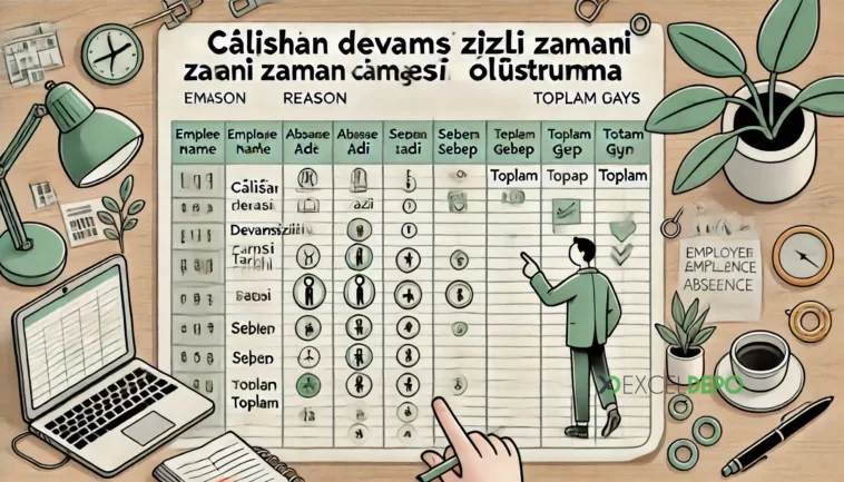 Çalışan Devamsızlığı Zaman Çizelgesi Oluşturma