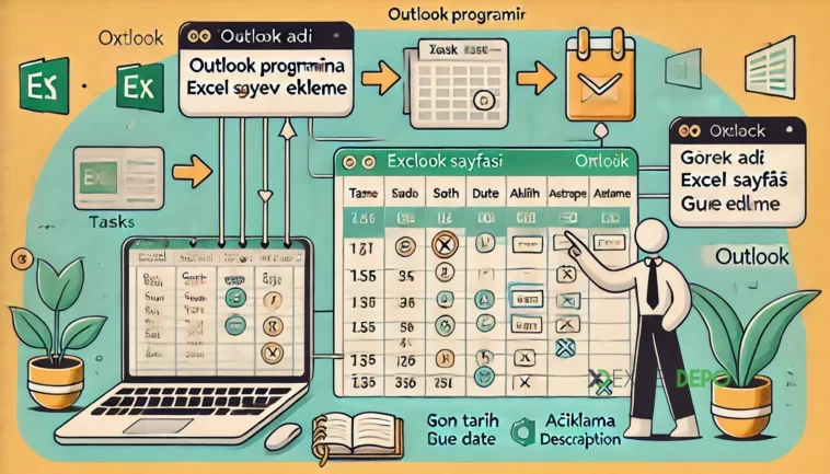 Outlook Programına Excel Sayfasından Görev Ekleme